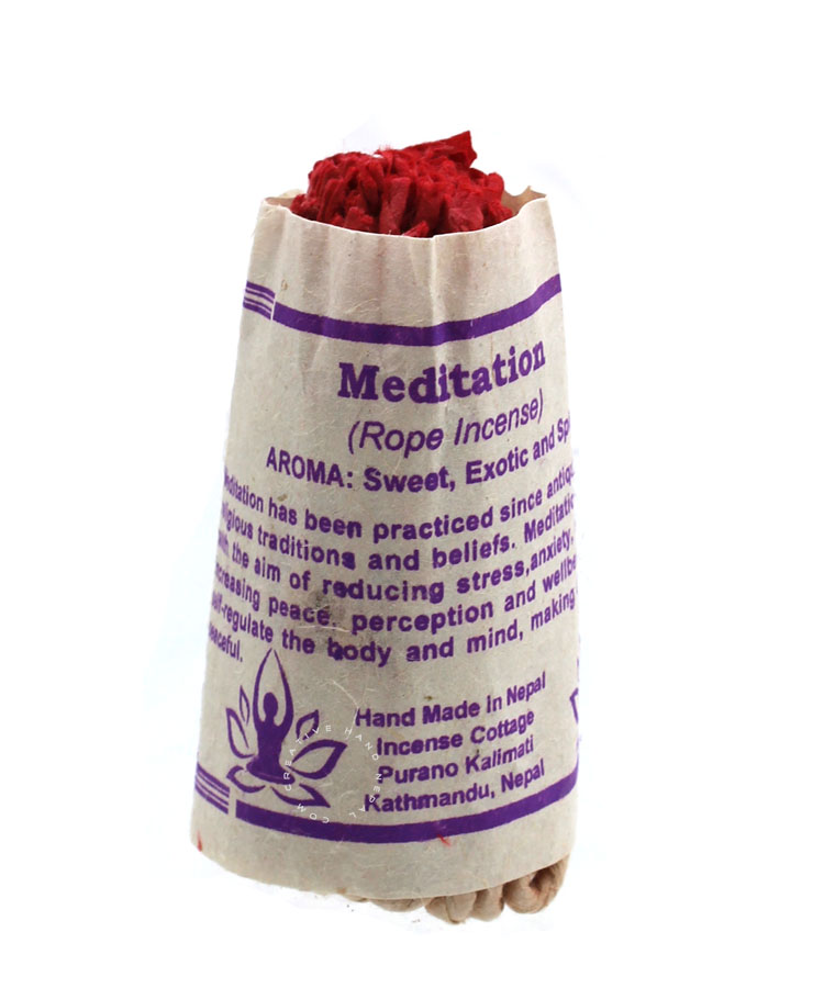 Meditation Rope Meditation Nepali Rope Incense – Calming Blend for Mindfulness ...
